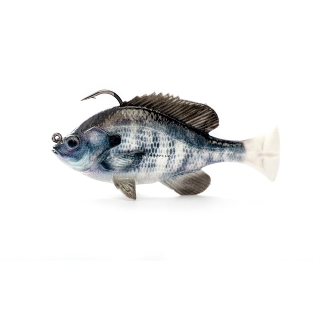 Picture of Savage Gear Pulse Tail Bluegilll 4"   Rtf White Gill, 1Oz., Moderate Sink
