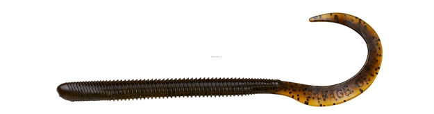 Picture of Savage Gear Razorback Worm 10" Brown And Purple Laminate 8 Pcs