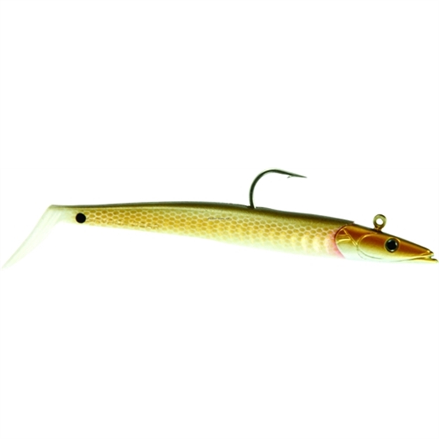 Picture of Savage Gear Soft Sandeel Lure, Brownsoft Sandeel Lure, 5", 4/5 Oz, Sinking ,1 Head, 2 Bodies
