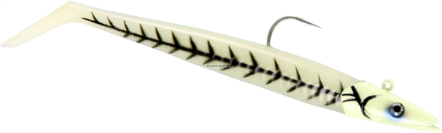 Picture of Savage Gear Soft Sandeel Lure, Green Glow, 7", 2 1/3 Oz, Sinking ,1 Head, 2 Bodies