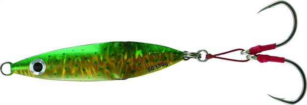 Picture of Savage Gear Squish Erratic Fall Deep Drop Jig 6/0 Hook, Dorado, 4 1/8", 100 Grams, Flutter Sinking