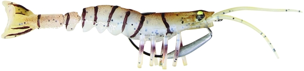 Picture of Savage Gear Tpe 3D Shrimp, Brown, 4", 1/4 Oz, Sinking