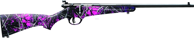 Picture of Savage Rascal Bolt Action Rifle 22 Lr, Rh, 16.125 In, Satin Blued, Muddy Girl Syn Stk, 1 Rnd, Accu-Trigger