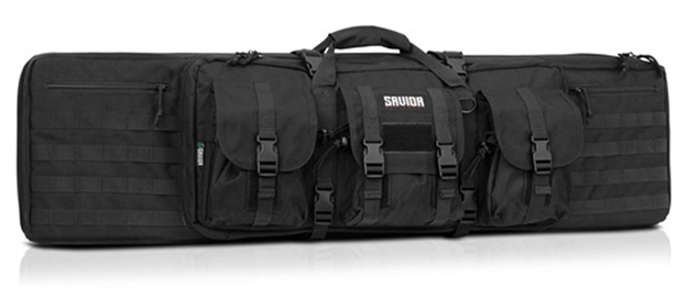 Picture of Savior Equipment Rb4612dgv1bk American Classic Double Rifle Case Black 600D Polyester 46"