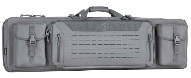 Picture of Savior Equipment Rb4612dgver2gs Urban Warfare Double Rifle Case SW Gray 600D Polyester 46"