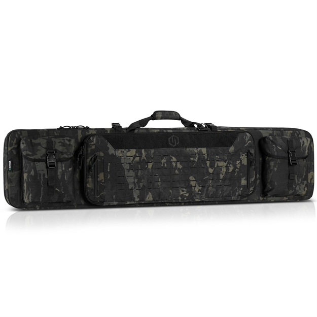 Picture of Savior Equipment Rb5512dgver2mcb Urban Warfare Double Rifle Case Multicam Black 600D Polyester 55"