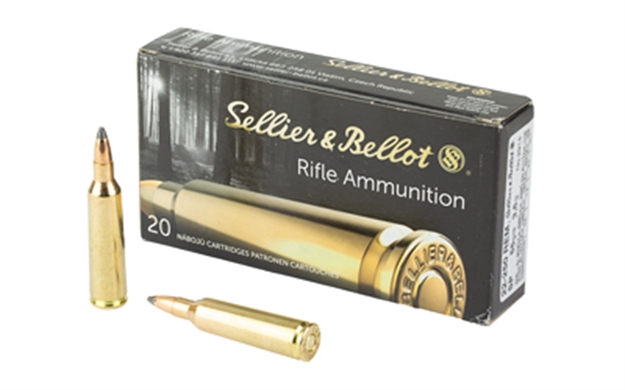 Picture of  Sellier & Bellot Sb22250b Rifle  22-250Rem 55Gr Soft Point 20 Per Box/25 Case