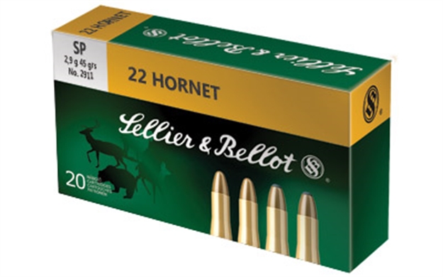 Picture of Sellier & Bellot Sb22hb Rifle  22Hornet 45Gr Soft Point 20 Per Box/90 Case 754908510016