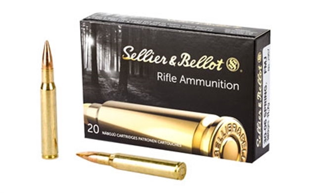 Picture of Sellier & Bellot Sb3006a Rifle  30-06Springfield 180Gr Full Metal Jacket 20 Per Box/20 Case 754908511365