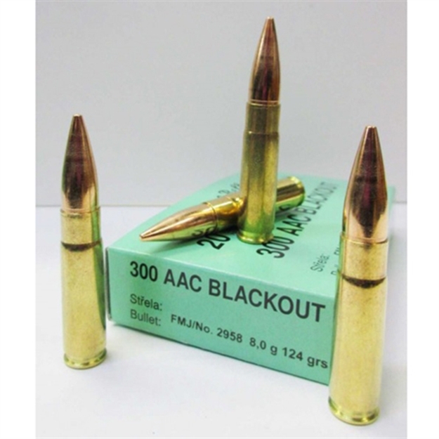 Picture of  Sellier & Bellot Sb300blka Rifle  300Blackout 124Gr Full Metal Jacket 20 Per Box/50 Case 754908512447
