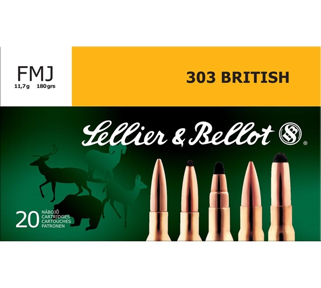 Picture of Sellier & Bellot Sb303a Rifle  303British 180Gr Full Metal Jacket 20 Per Box/20 Case 754908511792