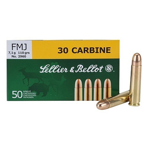 Picture of  Sellier & Bellot Sb30a Rifle  30Carbine 110Gr Full Metal Jacket 50 Per Box/20 Case 754908510375