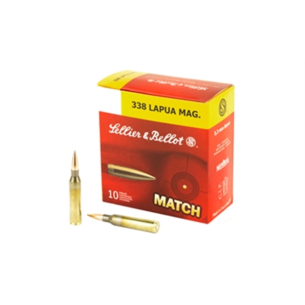 Picture of Sellier & Bellot Sb338lma Rifle  338Lapuamag 250Gr Hollow Point Boat Tail 10 Per Box/10 Case 754908511747