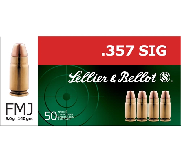 Picture of Sellier & Bellot Sb357sig Handgun  357Sig 140Gr Full Metal Jacket 50 Per Box/20 Case 754908500154 -