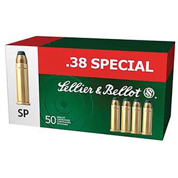 Picture of Sellier & Bellot Sb38c Handgun  38Special 158Gr Soft Point 50 Per Box/20 Case 754908500475