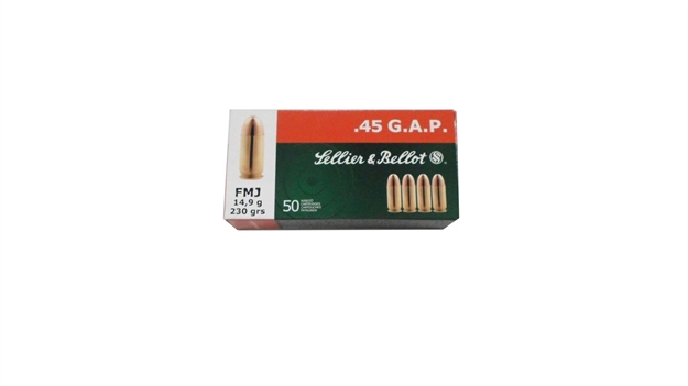 Picture of Sellier & Bellot Sb45gap Handgun  45Gap 230Gr Full Metal Jacket 50 Per Box/20 Case 754908500260 -
