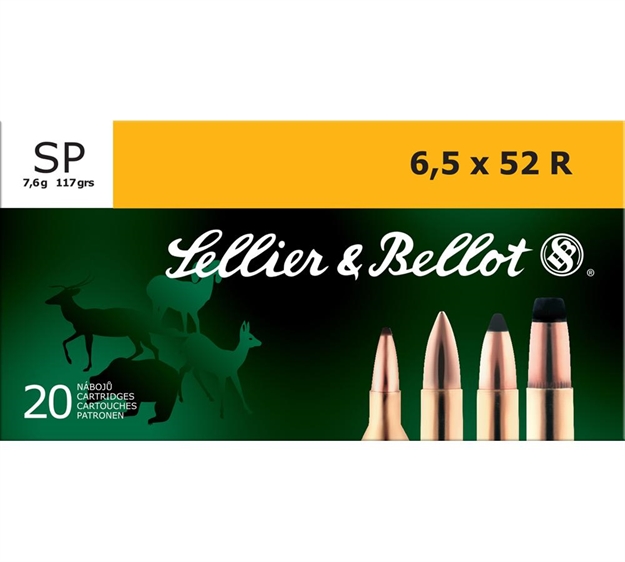 Picture of Sellier & Bellot Sb6552ra Rifle  6.5X52mmr 117Gr Soft Point 20 Per Box/25 Case 754908510115 -