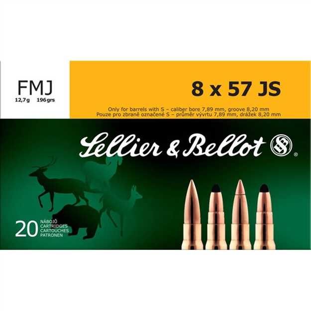 Picture of Sellier & Bellot Sb857jsa Rifle  8Mmmauser 196Gr Full Metal Jacket 20 Per Box/20 Case 754908511815 -