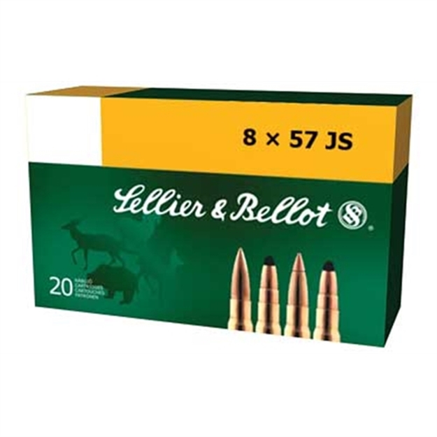 Picture of Sellier & Bellot Sb857jsb Rifle  8X57js 196Gr Soft Point Cut Through Edge 20 Per Box/20 Case 754908512317
