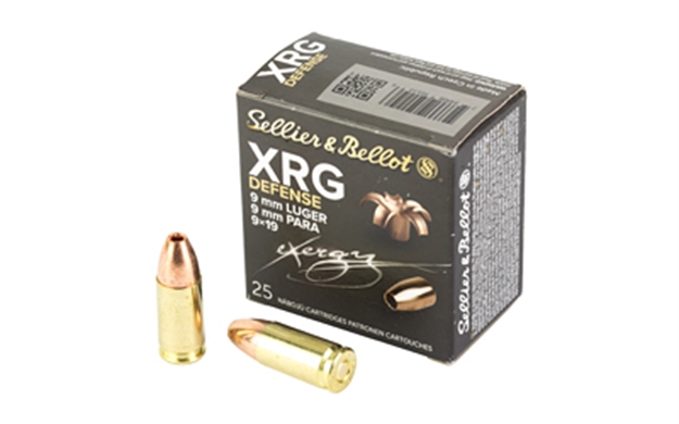 Picture of  Sellier & Bellot Sb9xa Xrg Defense 9Mmluger 100Gr Solid Copper Hollow Point 25 Per Box/40 Case 754908501106