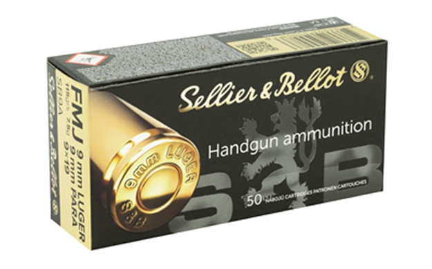 Picture of S&B 9Mm 115Gr Fmj 1000Rd CS