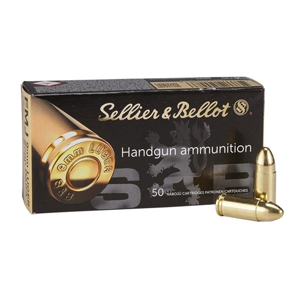 Picture of Sellier & Bellot Sb9a Handgun  9Mmluger 115Gr Full Metal Jacket 50 Per Box/20 Case 754908500086 -