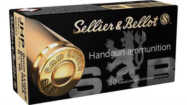 Picture of  Sellier & Bellot Sb9d Handgun  9Mmluger 124Gr Jacketed Hollow Point 50 Per Box/20 Case 754908500864
