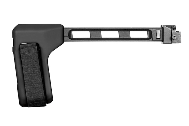 Picture of SB Tactical Fs1913-01-Sb Fs1913-01-Sb  Side Folding Black Synthetic With 9.60" Oal & Nylon Strap For Ar-Platform With 1913 Picatinny Rail (Tube Not Included) FS191301SB