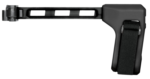Picture of SB Tactical Fs1913-01-Sb Fs1913-01-Sb  Side Folding Black Synthetic With 9.60" Oal & Nylon Strap For Ar-Platform With 1913 Picatinny Rail (Tube Not Included) FS191301SB 699618782813