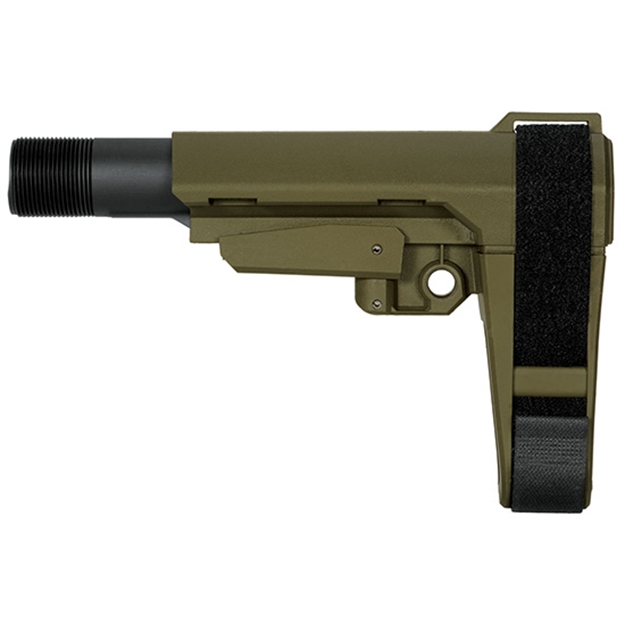 Picture of SB Tactical Sba3 Pistol Stabilizing Brace AR Platforms OD Green Elasto-Polymer