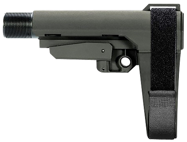 Picture of SB Tactical Sba3x03msb Sba3 X Synthetic Stealth Gray 5-Position Adjustable For Ar-Platform (Tube Not Included) SBA4X02SB 699618783438