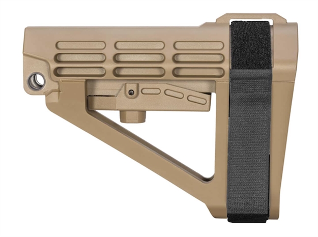 Picture of SB Tactical Sba4x02sb Sba4 X Synthetic Flat Dark Earth 5-Position Adjustable For Ar-Platform (Tube Not Included) SBA3X03MSB