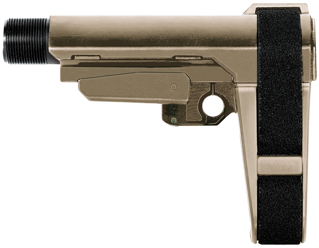 Picture of SB Tactical Sba3x02sb Sba3 X Flat Dark Earth Adjustable Synthetic Ar-Platform SBA4X03MSB 699618783421