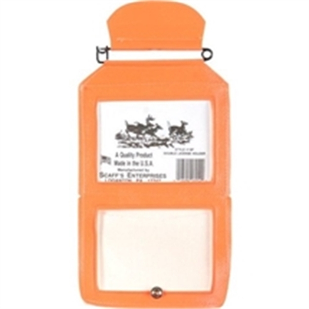 Picture of Scaffs Double License Holder Vinyl Hunter Orange For Buck & Doe