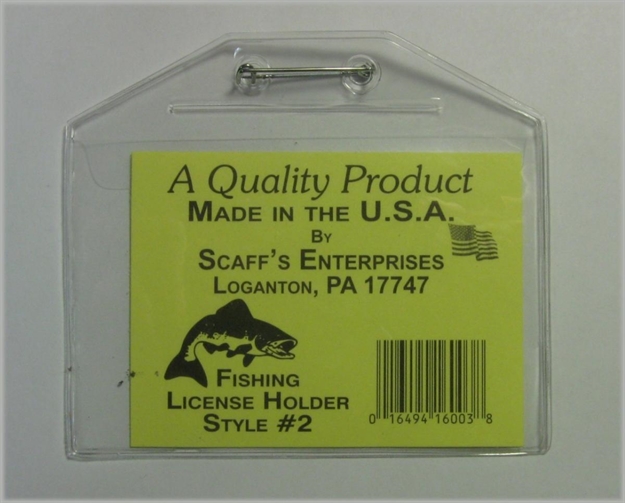 Picture of Scaffs License Holder Clr LG 4-1/4X3 Fish NJ