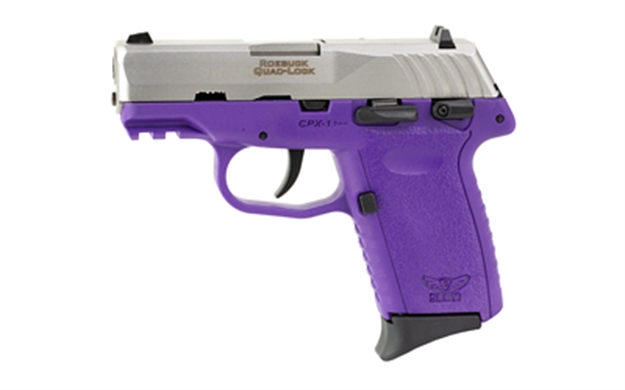 Picture of Sccy Industries Cpx1ttpug3 Cpx-1 Gen3 9Mm Luger 10+1 3.10" Purple Polymer W/Picatinny Rail Serrated SS Slide Purple Polymer Grip CPX-1TTPUG3 810099570229