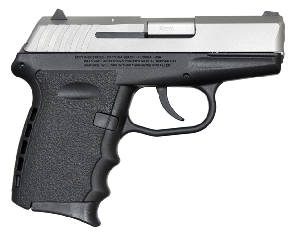 Picture of Sccy Industries Cpx-2 Semi Auto Pistol 9Mm, 3.1 In, Poly Grp, 10+1 Rnd, 3-Dot Adj Rear, Compact Blk Frame, DA CPX2-TT