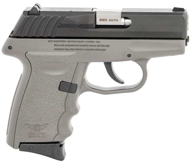 Picture of Sccy Industries Cpx-3Cbsg Cpx-3  380 Acp 10+1 3.10" Sniper Gray Polymer Serrated Black Nitride SS Slide Finger Grooved Sniper Gray Polymer Grip CPX-3CBSGG3 810099570441
