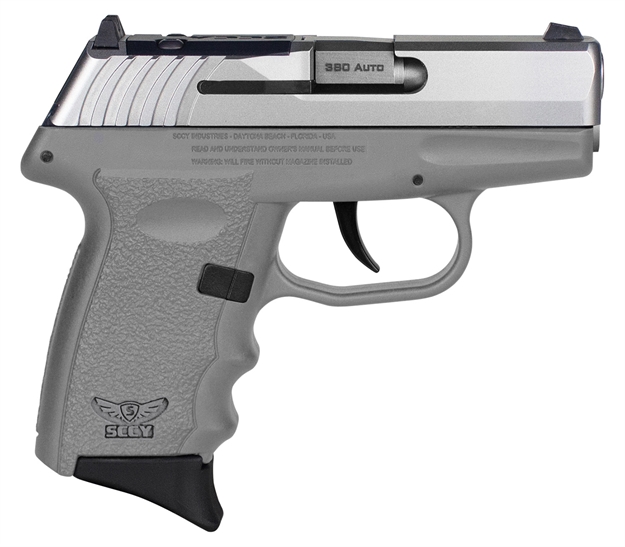 Picture of Sccy Industries Cpx3ttsgrdrg3 Cpx-3 RD 380 Acp 10+1 2.96" Sniper Gray Polymer/Serrated Stainless Steel Slide/Finger Grooved Sniper Gray Polymer Grip CPX-3TTSGRDRG3