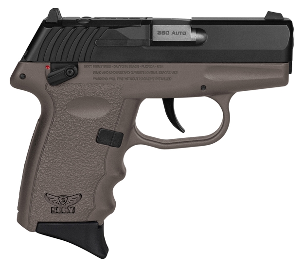Picture of Sccy Industries Cpx4cbderdrg3 Cpx-4 RD 380 Acp 10+1 2.96" Flat Dark Earth Polymer/Serrated Black Nitride Stainless Steel Slide/Finger Grooved Flat Dark Earth Polymer Grip CPX-4CBDERDRG3