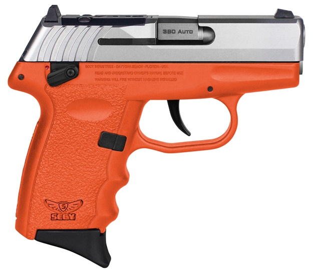 Picture of Sccy Industries Cpx4ttorrdrg3 Cpx-4 RD 380 Acp 10+1 2.96" Orange Polymer/Serrated Stainless Steel Slide/Finger Grooved Orange Polymer Grip CPX-4TTORRDRG3