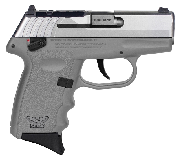 Picture of Sccy Industries Cpx4ttsgrdrg3 Cpx-4 RD 380 Acp 10+1 2.96" Sniper Gray Polymer/Serrated Stainless Steel Slide/Finger Grooved Sniper Gray Polymer Grip CPX-4TTSGRDRG3