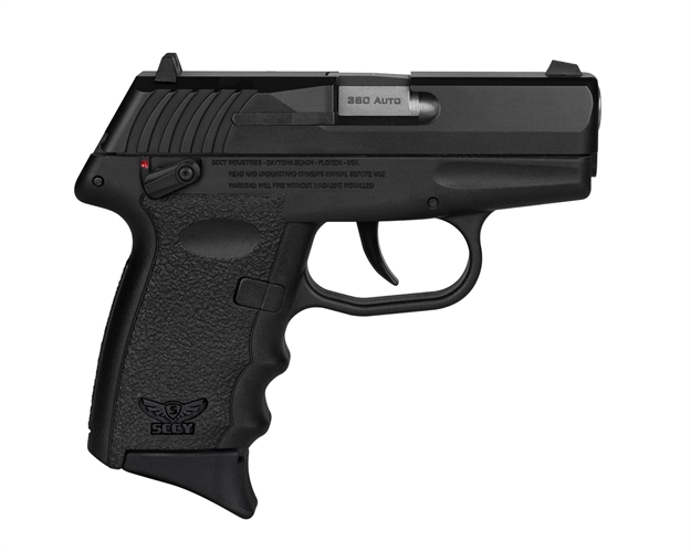 Picture of  Sccy Industries Cpx-4Cbbk Cpx-4  380 Acp 10+1 2.96" Black Polymer Serrated Black Nitride SS Slide Finger Grooved Black Polymer Grip 810099570502