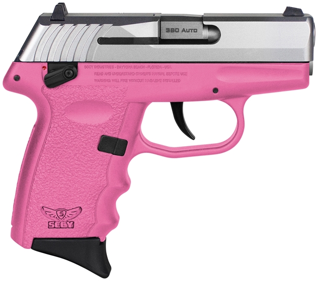 Picture of  Sccy Industries Cpx-4Ttpk Cpx-4  380 Acp 10+1 2.96" Pink Polymer Serrated SS Slide Finger Grooved Pink Polymer Grip 810099570717