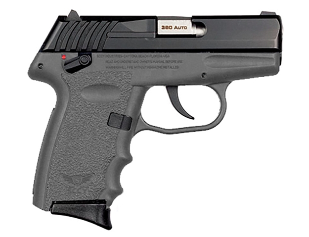 Picture of Sccy Industries 380Acp Poly Grey/Blk W/Safety