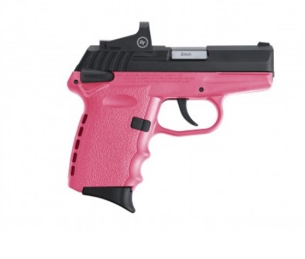 Picture of Sccy Industries Sccy 9Mm 3" Blk/Pink Safety Reddot  10Rd