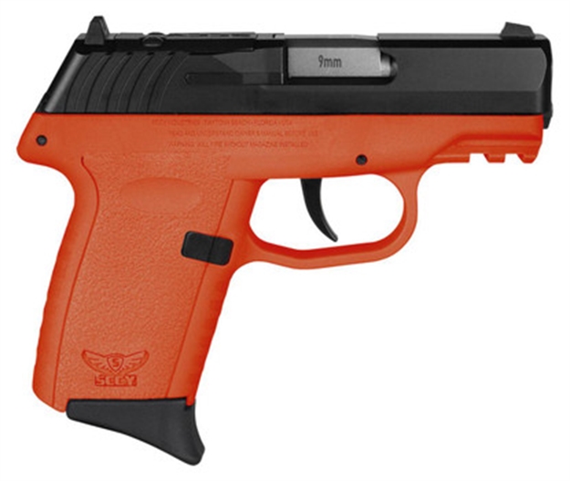 Picture of Sccy Industries Cpx2cborrdrg3 Cpx-2 Gen3 RD 9Mm Luger 10+1 3.10" Orange Polymer W/Picatinny Rail Serrated Black Nitride Stainless Steel Slide Orange Polymer Grip CPX-2-CBORRDRG3 810099570991