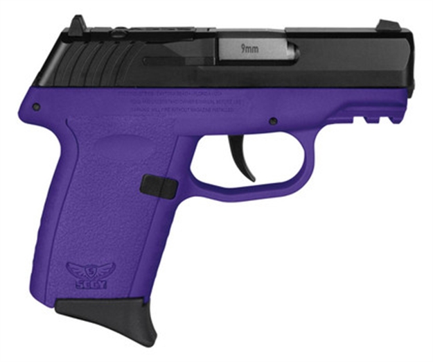 Picture of Sccy Industries Cpx2cbpurdrg3 Cpx-2 Gen3 RD 9Mm Luger 10+1 3.10" Purple Polymer W/Picatinny Rail Serrated Black Nitride SS Slide Purple Polymer Grip CPX-2-CBPURDRG3 810099570922