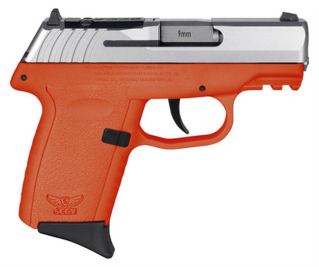 Picture of Sccy Industries Cpx2ttorrdrg3 Cpx-2 Gen3 RD 9Mm Luger 10+1 3.10" Orange Polymer W/Picatinny Rail Serrated Stainless Steel Slide Orange Polymer Grip CPX-2-TTORRDRG3