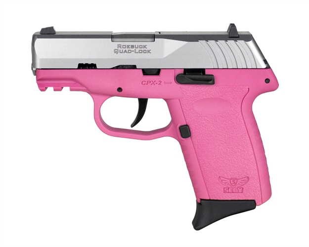 Picture of  Sccy Industries Cpx-2Ttpkg3 Cpx-2 Gen3 9Mm Luger Caliber With 3.10" Barrel, 10+1 Capacity, Pink Finish Picatinny Rail Frame, Serrated Stainless Steel Slide, Polymer Grip & NO Manual Thumb Safety 810099570311